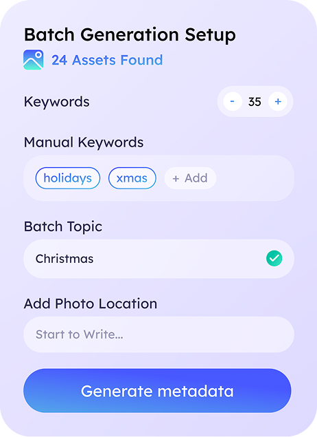 Advanced Batch Settings